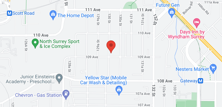 map of 13005 109 AVENUE